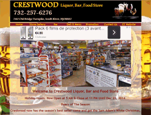 Tablet Screenshot of crestwoodliquorbar.com